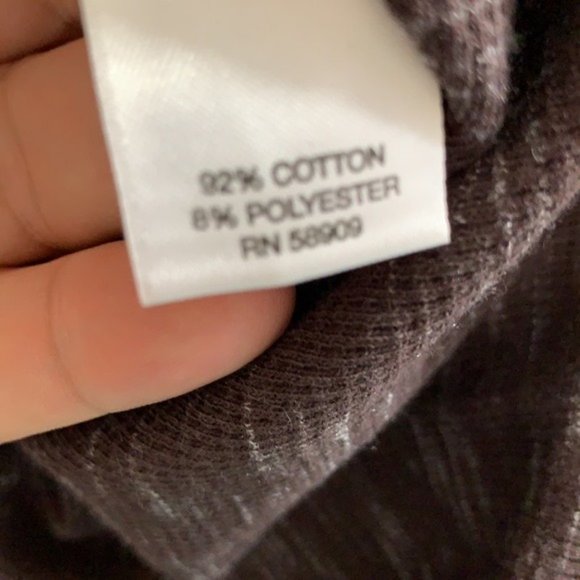 ROWM NWT MEN’S BROWN HENLEY LONG SLEEVE SIZE XL - Picture 6 of 6